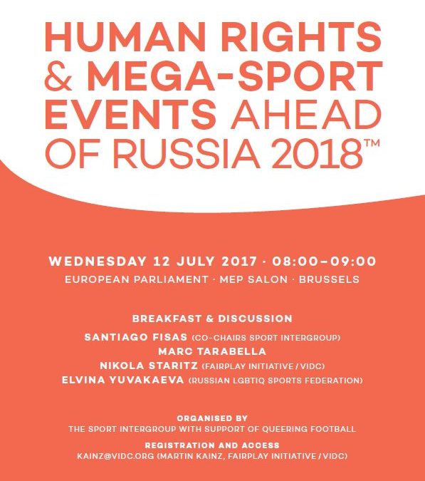 “Human Rights and Mega Sport Events” Working Breakfast at the European Parliament