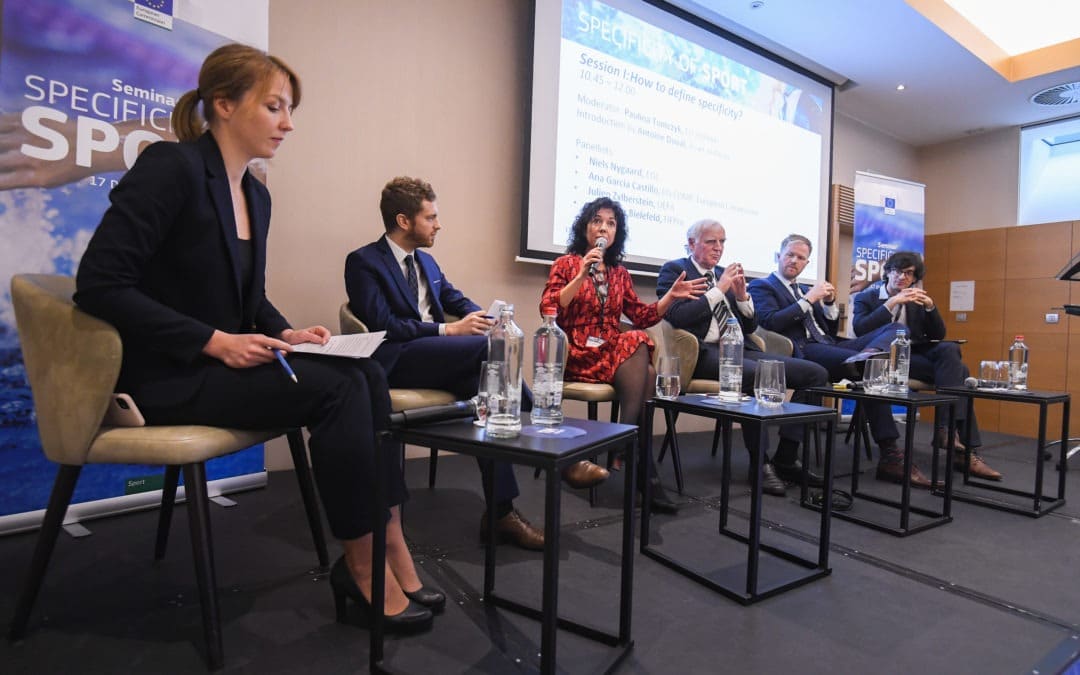 EU Athletes at the Seminar “Specificity of Sport” organized by the European Commission